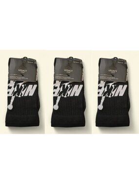 Jordan Socks Air Nike Socks 3 Pairs Jordan Essential Legacy Crew Men SIZE LARGE